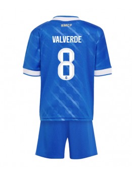 Real Madrid Federico Valverde #8 Replika Tredje Kläder Barn 2025-26 Kortärmad (+ byxor)